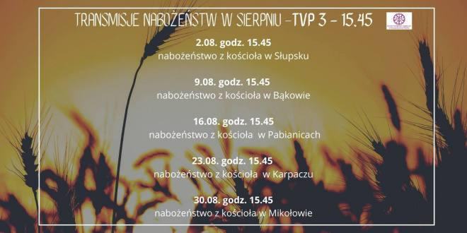 Nabożeństwa w sierpniu