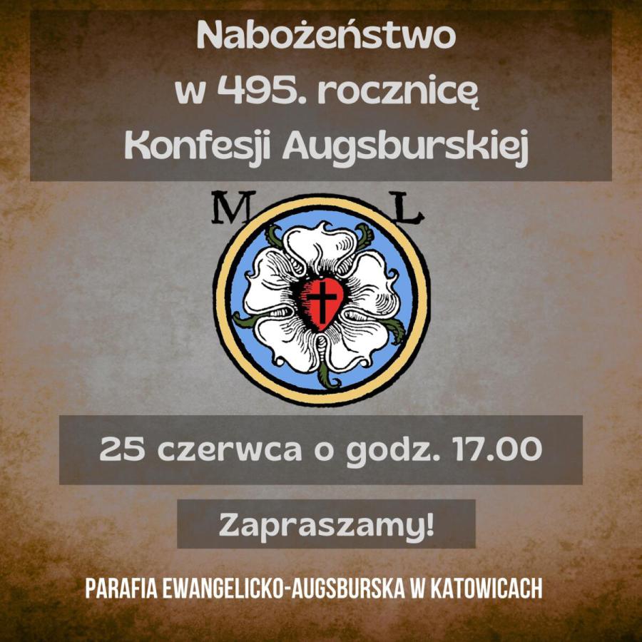 Nabożeństwo w 495. pamiątkę konfesji augsburskiej