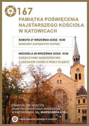 Pamiątka poświęcenia kościoła w Katowicach