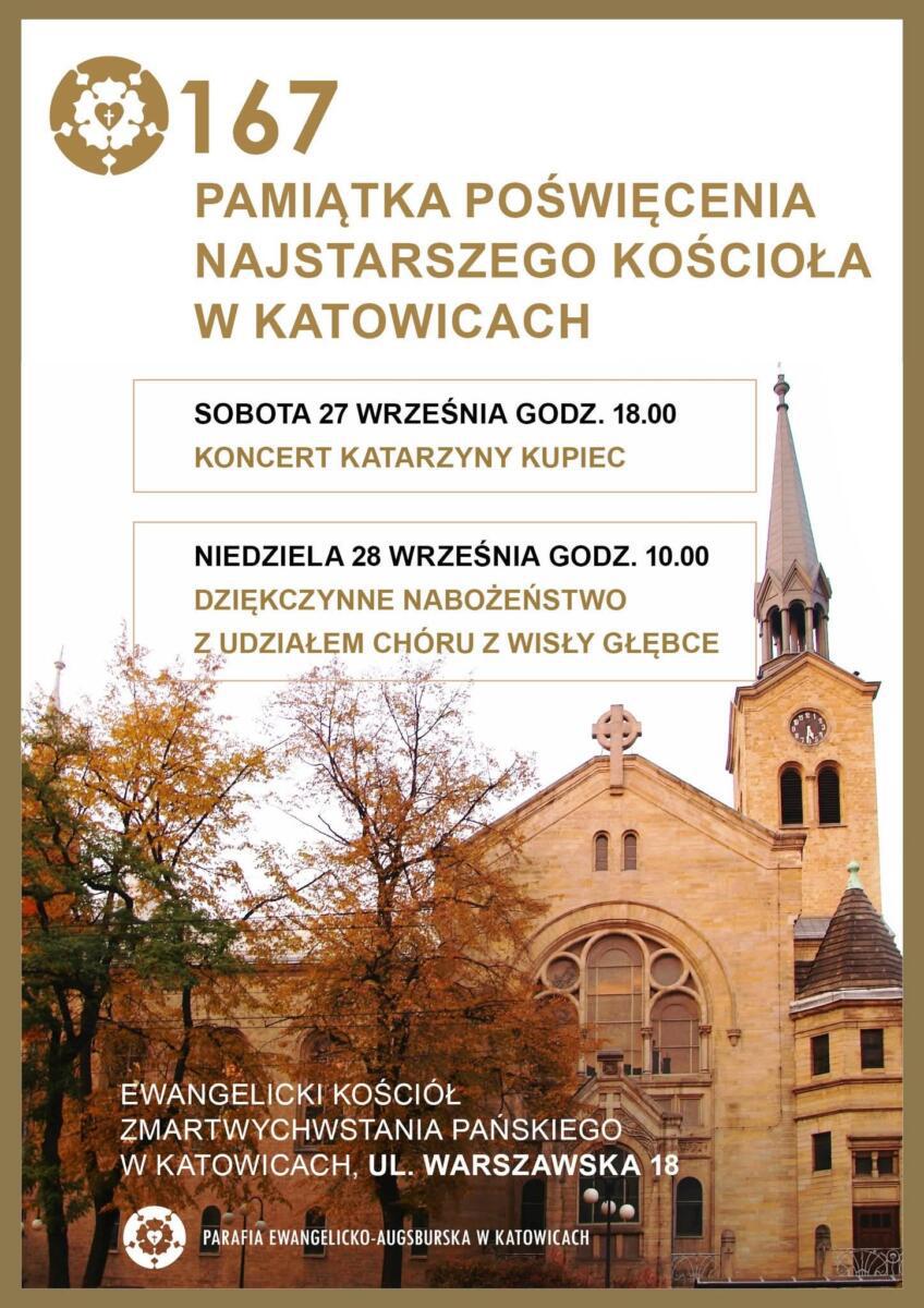 Pamiątka poświęcenia kościoła w Katowicach
